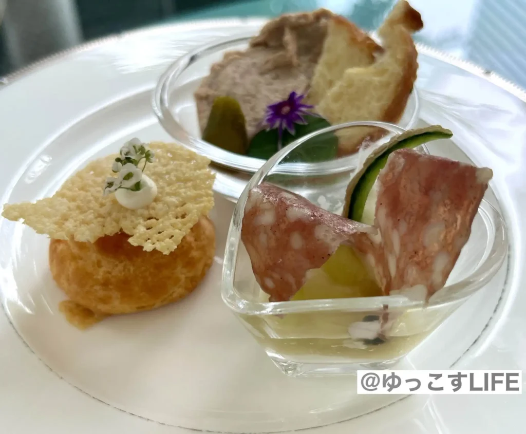 ウェスティンホテル大阪のメロンアフタヌーンティーのセイボリー