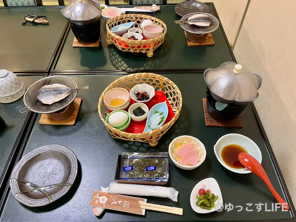 味の宿みち潮の朝食